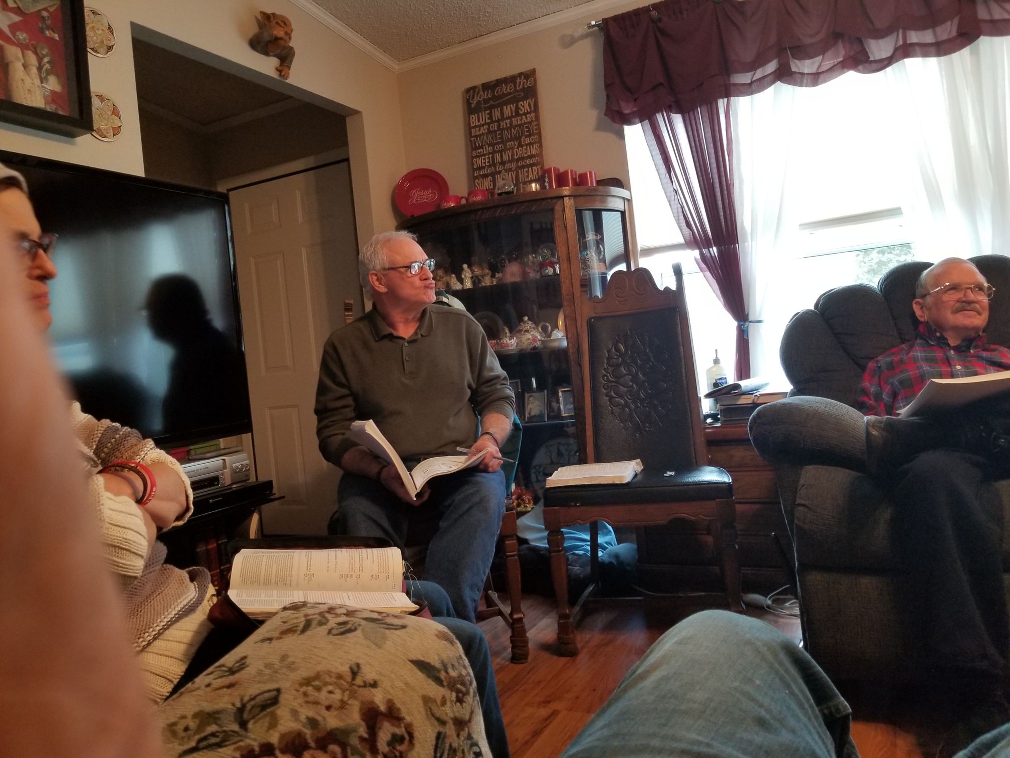 Men studying LOC 1