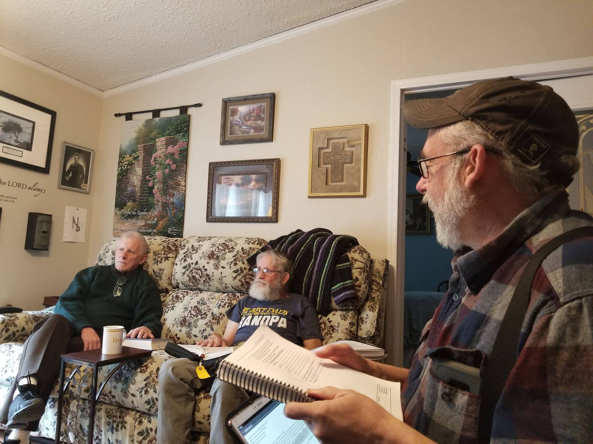 Men studying LOC 2